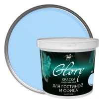 Краска для гостинной Glory 0.9 л, цвет голубой иней