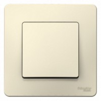 Выключатель встраиваемый Schneider Electric Blanca 1 клавиша, 10А, цвет молочный
