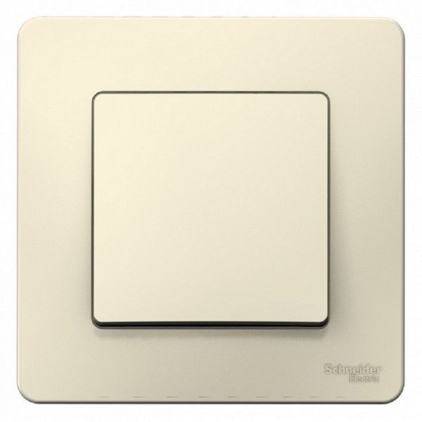 Выключатель встраиваемый Schneider Electric Blanca 1 клавиша, 10А, цвет молочный