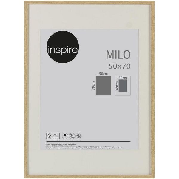 Рамка Inspire Milo, 50х70 см, цвет дуб