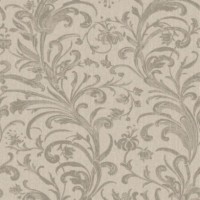 Обои текстильные Aura Victoria коричневые 0.53 м 070070