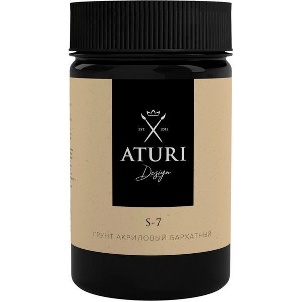 Грунт акриловый Aturi Design 350 г цвет чёрный матовый