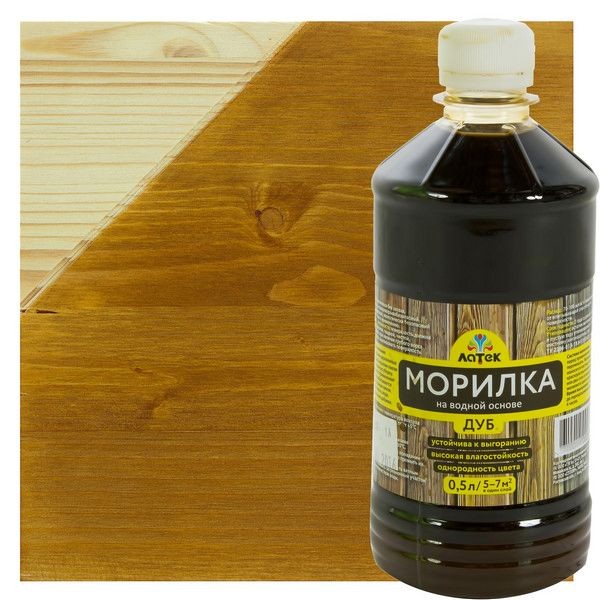 Морилка водная цвета дуб Латек 0.5 л