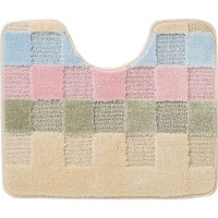 Коврик для туалета Marathon Block 50x60 см цвет кремовый