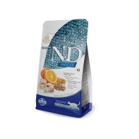 Сухой корм для кошек всех пород FARMINA N&D LG Ocean Cat Adult Goldfish&Orange Adult Треска Спельта Овес Апельсин 10 кг
