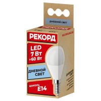 Светодиодная лампочка Рекорд 23884 E14 70 Лм 7 Вт