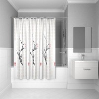 Шторка для ванной комнаты IDDIS Cherry Tree SCID100P