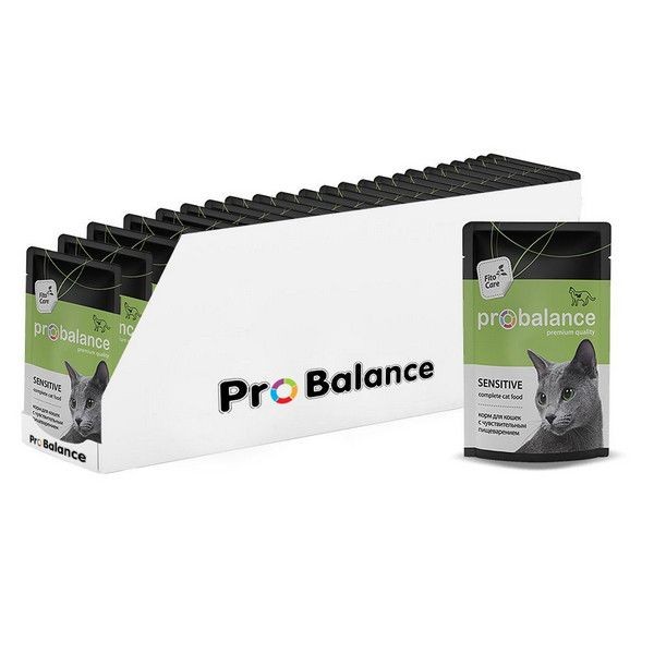 Сухой корм для кошек с чувствительным пищеварением PROBALANCE Sensitive 85 г, 25 шт.