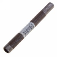 Сгон удлин.стальной черный 1/2 L200мм