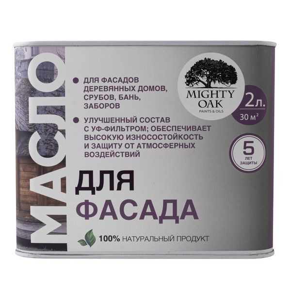 Масло для фасадов Mighty Oak цвет прозрачно-медовый 2 л