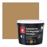 Краска интерьерная Tikkurila Endangered Colour Суматранский орангутан, цвет оранжевый 2.7 л