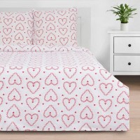 Комплект постельного белья полутораспальный Этель Red heart 4806590, бязь