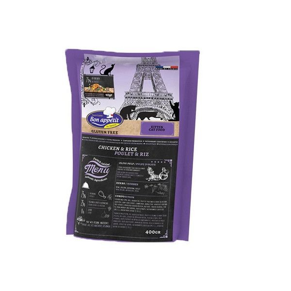 Корм сухой для котят Bon Appetit CAT Kitten с Курицей и Рисом 400гр