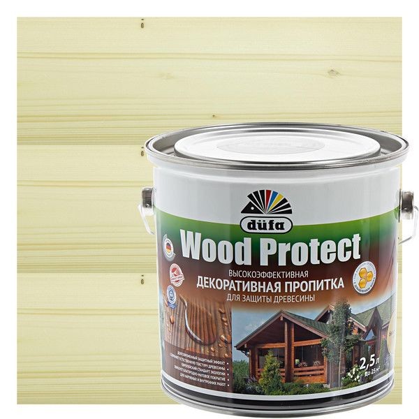 Антисептик Wood Protect прозрачный 2.5 л