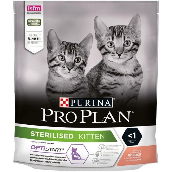 Сухой корм для кошек Pro Plan® лосось, 400 г