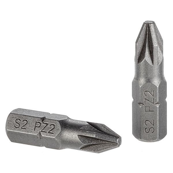 Биты, PZ2, 25 мм, 2 шт.