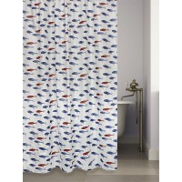 Шторка для ванной комнаты Bath Plus Fishes CH1953, 180х180 см