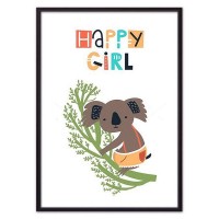 Постер Дом Корлеоне Коала "34;Happy girl "34; 07-0598-30х40, 30х40 см