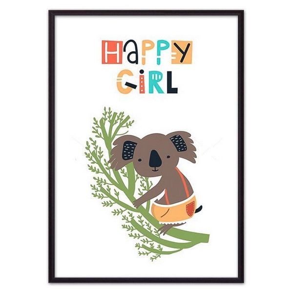 Постер Дом Корлеоне Коала "34;Happy girl "34; 07-0598-30х40, 30х40 см