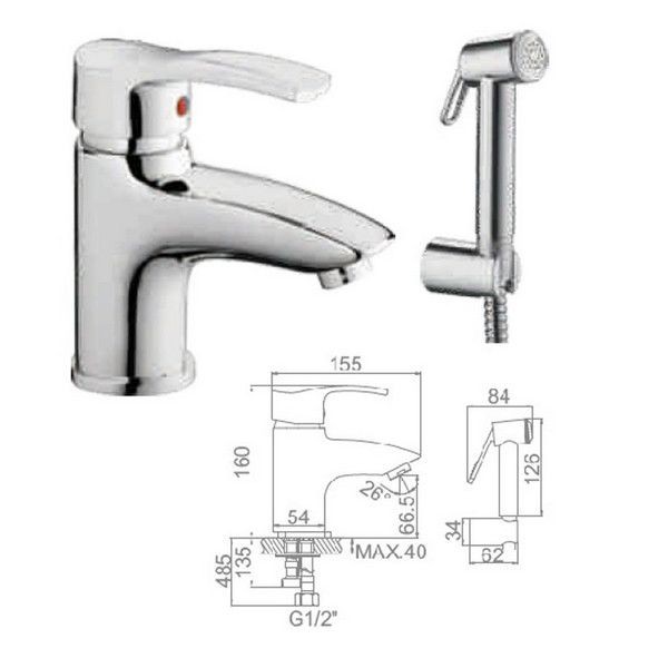 Смеситель для раковины Ledeme L1264