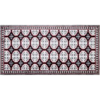 Коврик Soft «Следы» 50x100 см, полиамид на ТПР, цвет розовый