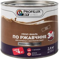 Эмаль по ржавчине 3 в 1 ProfiLux DIY цвет хаки 2.4 кг