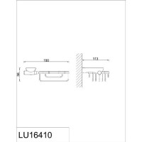 Мыльница для ванной Rush Luson LU16410