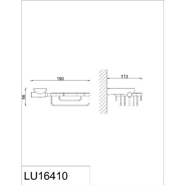 Мыльница для ванной Rush Luson LU16410