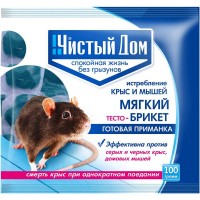 Тесто-брикет от крыс Чистый дом 100 г