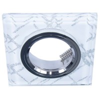 Светильник точечный встраиваемый Electrostandard 8361 MR16 WH/SL, белый/серебро под отверстие 6.5 см 2 м²