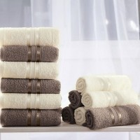 Полотенце для рук Harmonika Цвет: Молочный, Коричневый (30х50 см - 12 шт) br33745