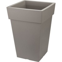 Кашпо Idea Тубус 16.5x36x24 см v7.5 л пластик французский серый
