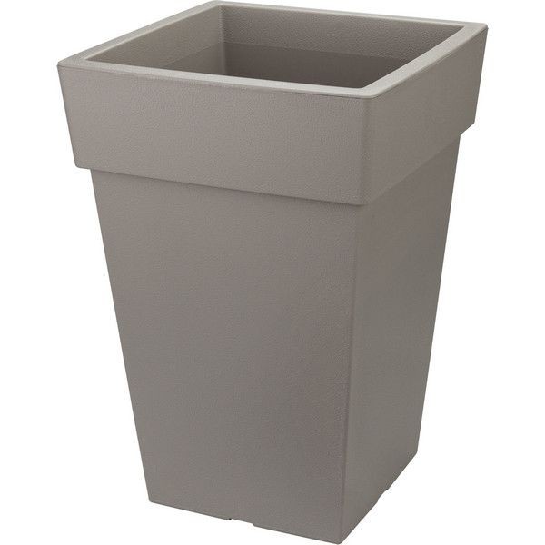 Кашпо Idea Тубус 16.5x36x24 см v7.5 л пластик французский серый