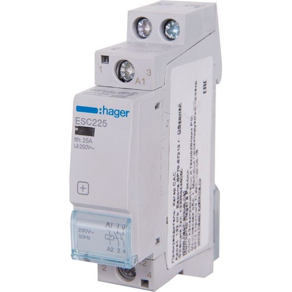 Контактор Hager 25 A, 230 В