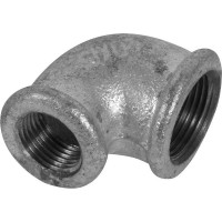 Угол переходной, оцинкованный, внутренняя резьба, 3/4 "34;х1/2 "34; мм, чугун