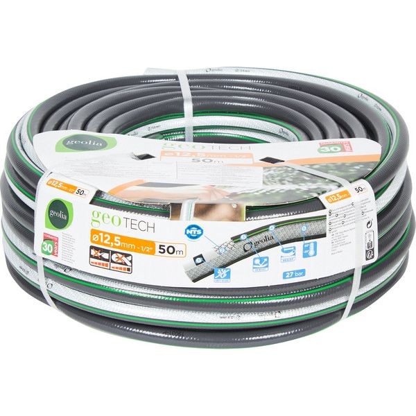 Шланг для полива Geolia Tech o12.5 мм 50 м, ПВХ