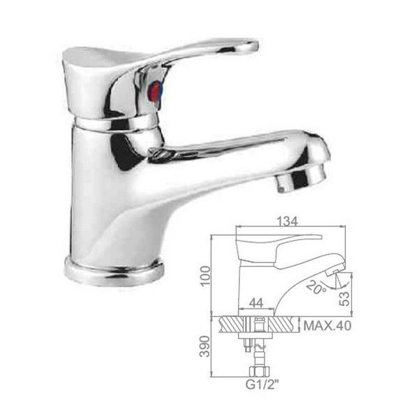 Смеситель для раковины Ledeme L1014-B