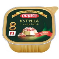 Влажный корм для собак «СпецМяс», Курица с индейкой, 300г