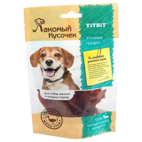 TitBit Лакомый кусочек Утиные грудки 60г