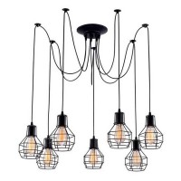 Люстра Arte Lamp Spider A1109SP-7BK E27 7 ламп
