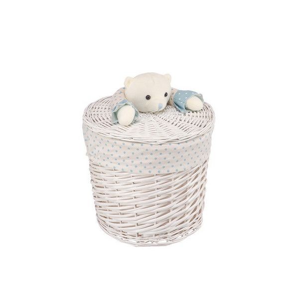 Корзина для хранения Natural House Медвежонок голубой EW-33 S, 30х30 см