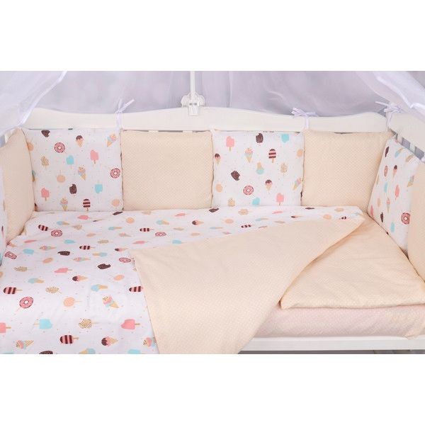 Комплект постельного белья AmaroBaby Baby Boom Эскимо в кроватку, бязь 3 предмета