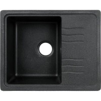 Мойка DELINIA 60x48x19.3 см, кварц, цвет чёрный