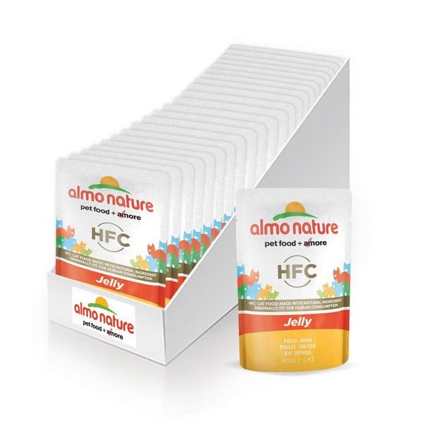 Консервы для кошек ALMO NATURE Classic Курица в желе 55 г, 24 шт.