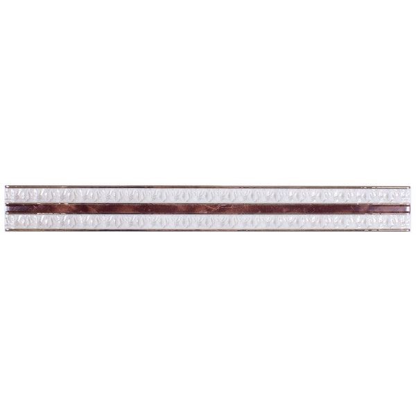 Бордюр «Pietra» 40x4.5 см цвет коричневый