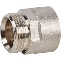 Ниппель переходной Valtec 3/4 "34;, евроконус, внутренняя-наружная резьба, никелированная латунь VTr.592.NE.050E