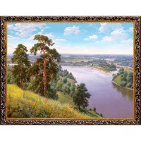 Картина на холсте Русская коллекция Обрыв, 68х88 см