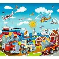 Фотообои DeliceDecor Детский городок Ф 067 300х270 см