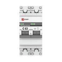 Выключатель автоматический EKF PROxima mcb4763-6-2-63C-pro 2Р 230В 63А