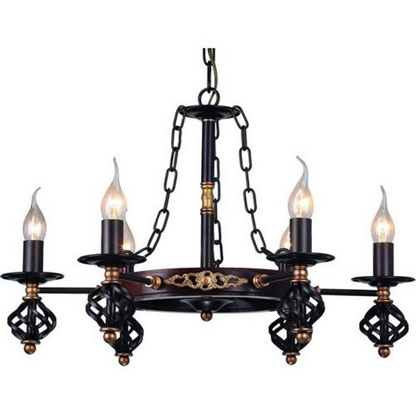 Люстра Arte Lamp Cartwheel A4550LM-6CK E14 6 ламп